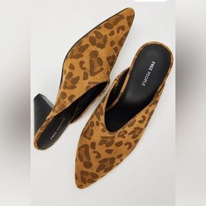 Free People Stellar Mule in Spotted Leopard NIB 7.5